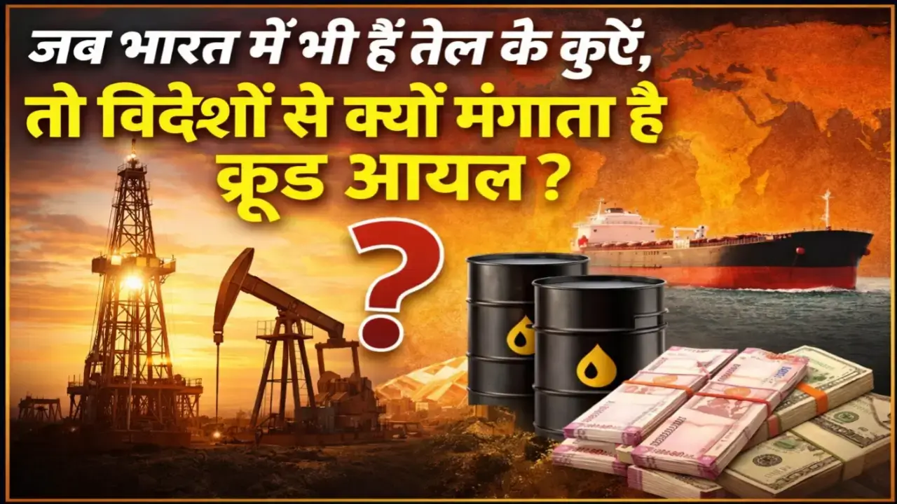 भारत में तेल उत्पादन होने के बावजूद क्रूड ऑयल आयात क्यों किया जाता है