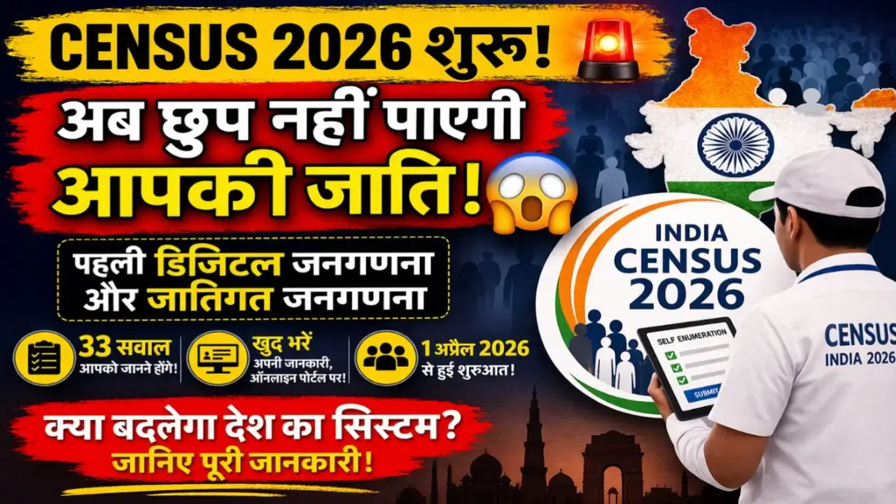 Census 2026: digital survey in India with caste census data collection
